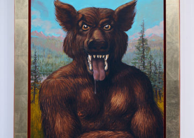 Wolf – 2011 - Acrylic Paint on Wood - 24 x 18”