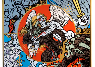 Angel and Demon - 2008 - Vinyl Paint on canvas - 76 x 76”